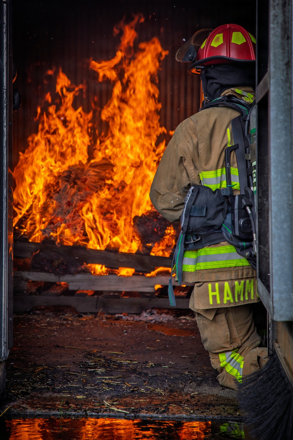 165th Fire Department conducts contingency operations training.