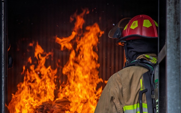 165th Fire Department conducts contingency operations training.