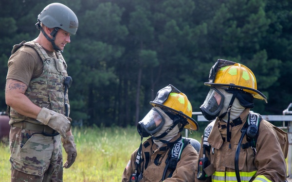 165th Fire Department conducts contingency operations training.