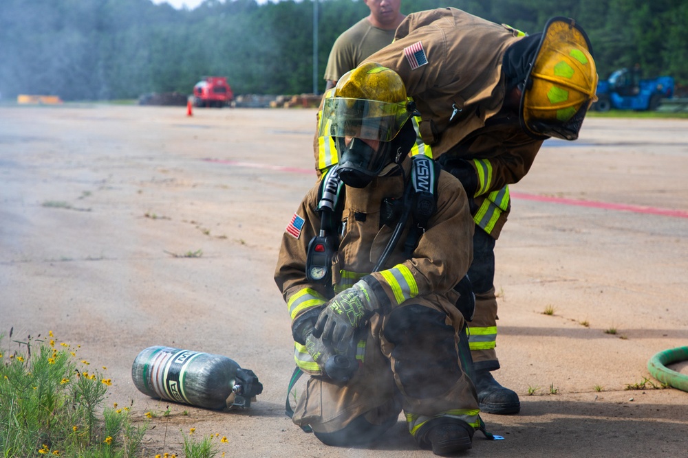 165th Fire Department conducts contingency operations training.