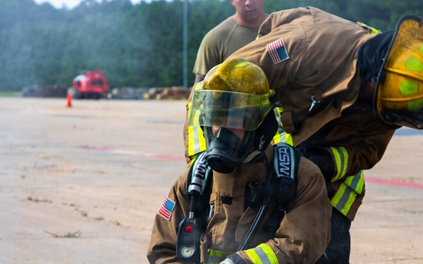 165th Fire Department conducts contingency operations training.