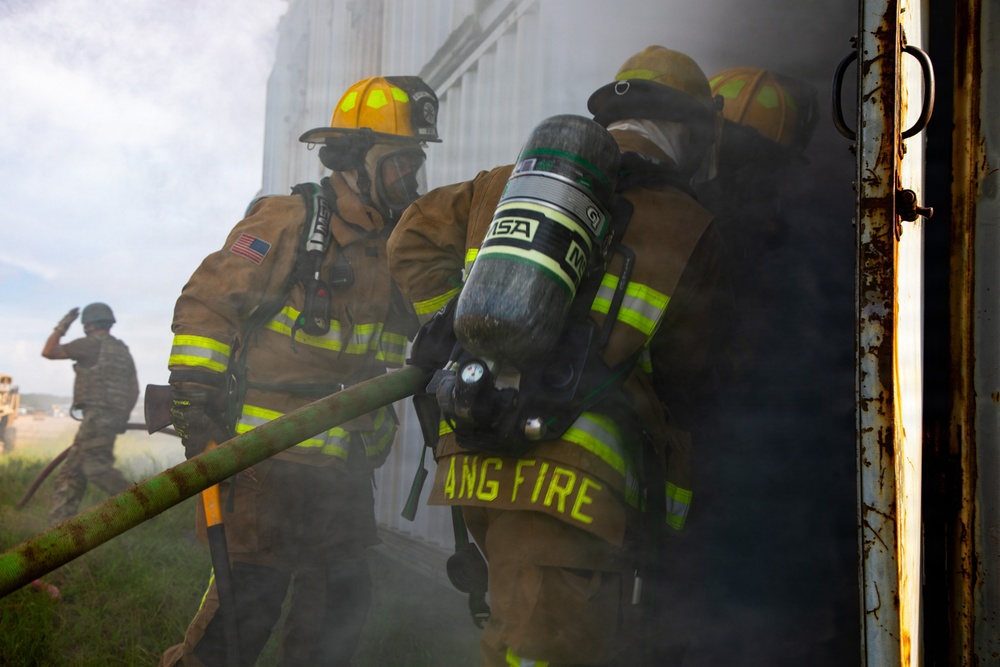165th Fire Department conducts contingency operations training.