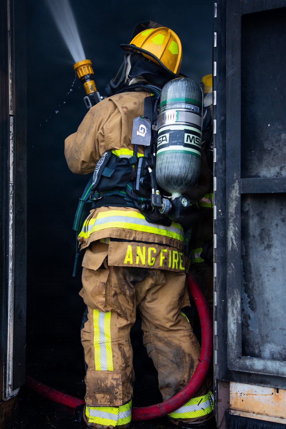 165th Fire Department conducts contingency operations training.