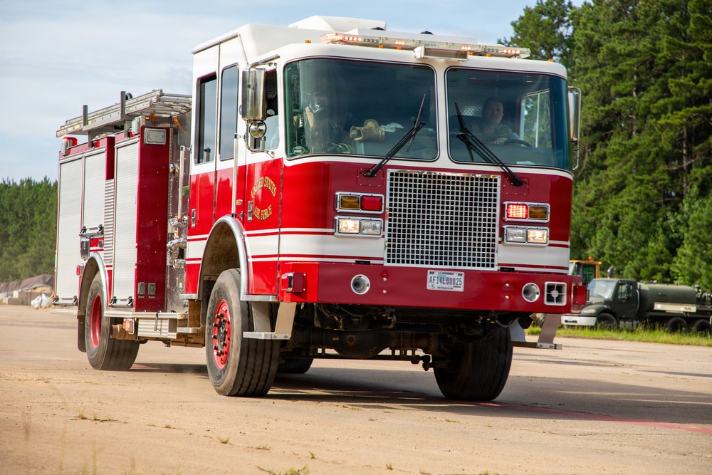 165th Fire Department conducts contingency operations training.