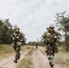 Airmen from the 131st Civil Engineer Squadron and the 139th Civil Engineer Squadron perform tasks in MOPP gear