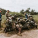 Airmen from the 131st Civil Engineer Squadron and the 139th Civil Engineer Squadron perform tasks in MOPP gear