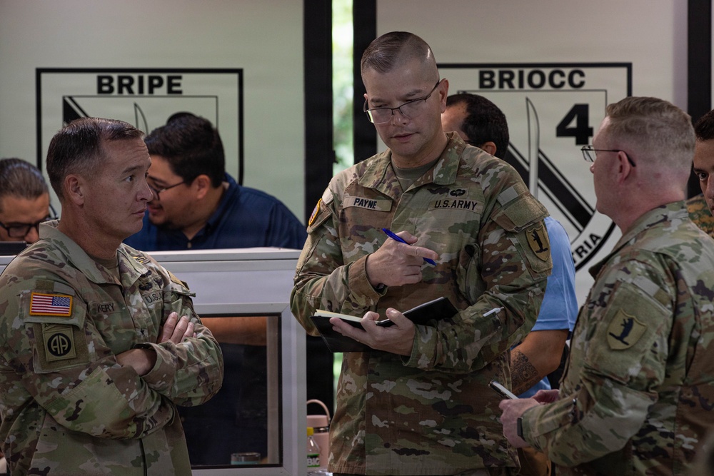 U.S. Army generals greet multinational partners participating in PANAMAX 2026