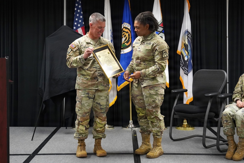 PdM Synthetic Warrior Systems Disestablishment Ceremony/ PdM Common Synthetic Environment Relinquishment of Charter Ceremony