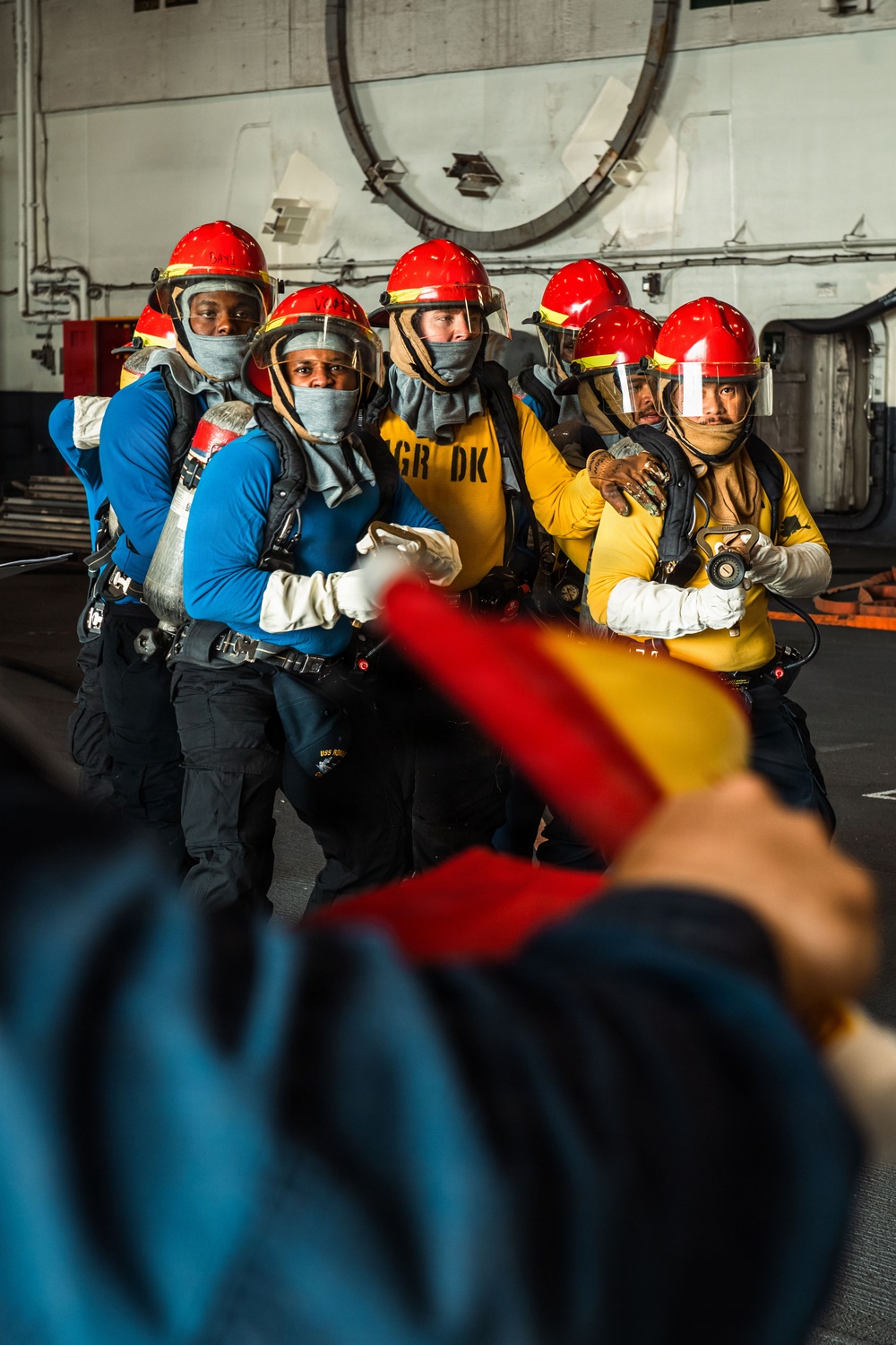 Ronald Reagan Sailors Participate in a General Quarters Drill