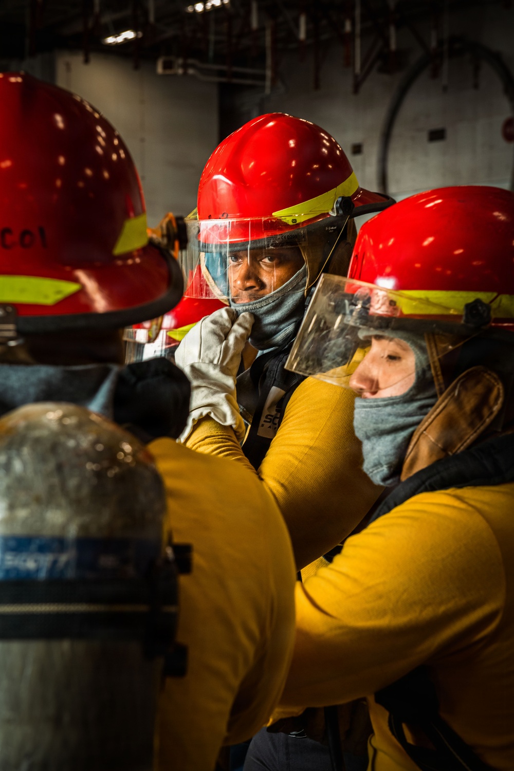 Ronald Reagan Sailors Participate in a General Quarters Drill