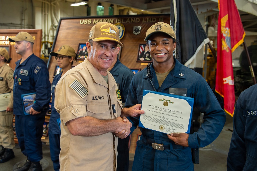 SWOBOSS Visits USS Makin Island