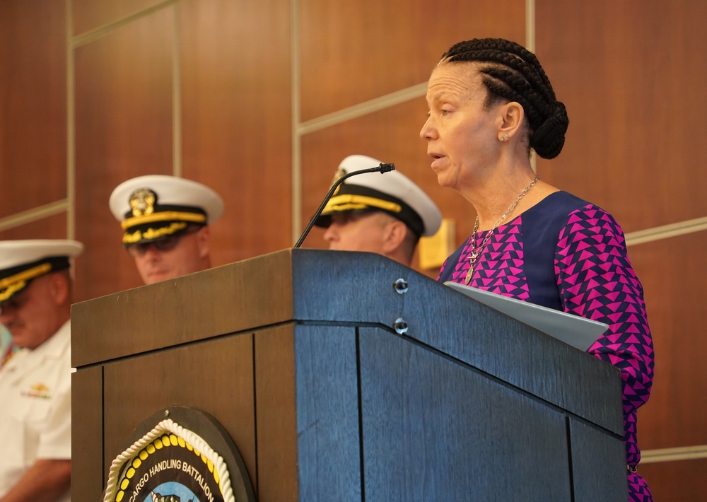 Navy Expeditionary Reload Battalion Ten Change of Command onboard Cheatham Annex