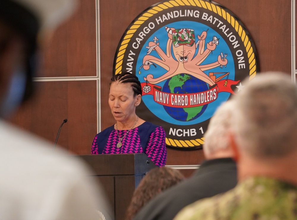 Navy Expeditionary Reload Battalion Ten Change of Command onboard Cheatham Annex