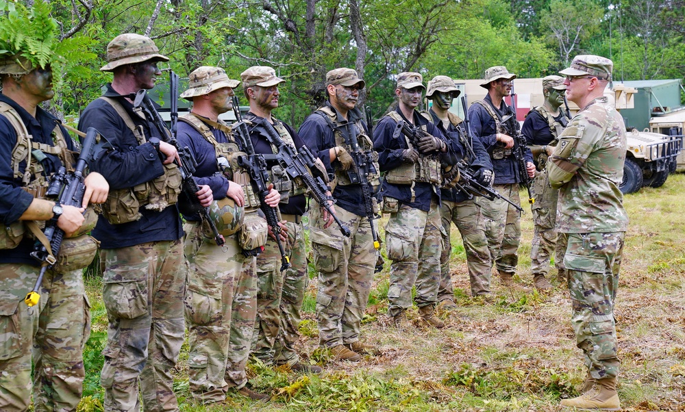 2-107th Cavalry Regiment Soldiers train with Serbian Armed Forces members during combat readiness exercise