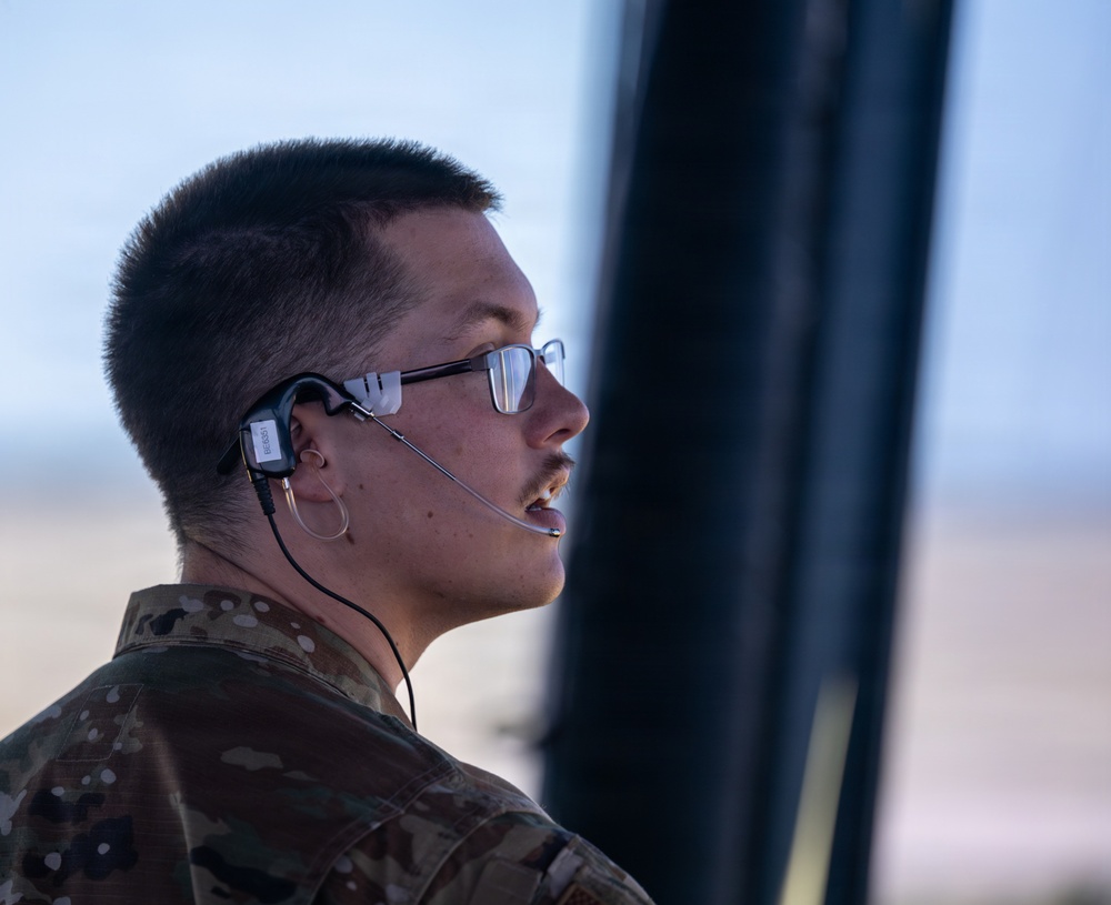 Boots on the ground: Altus command team sees firsthand how Air Traffic Control leads from the tower in a hands-on immersion tour
