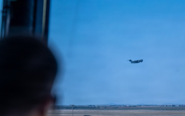 Boots on the ground: Altus command team sees firsthand how Air Traffic Control leads from the tower in a hands-on immersion tour