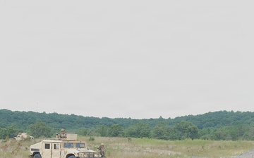 1367th Military Police roadblock training