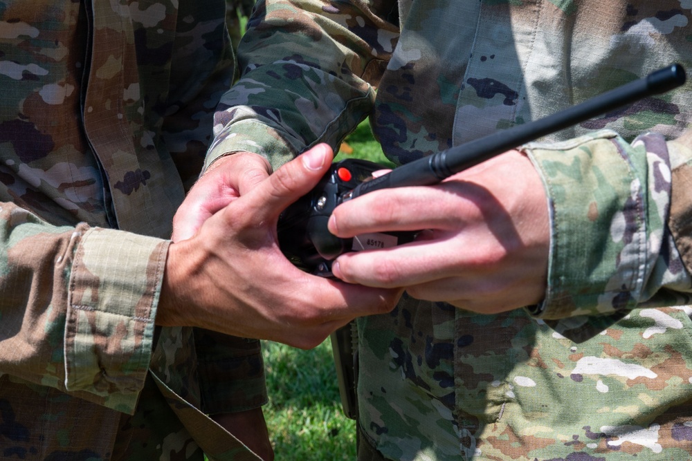 JTF-DC West Virginia National Guardsmen conduct radio etiquette training
