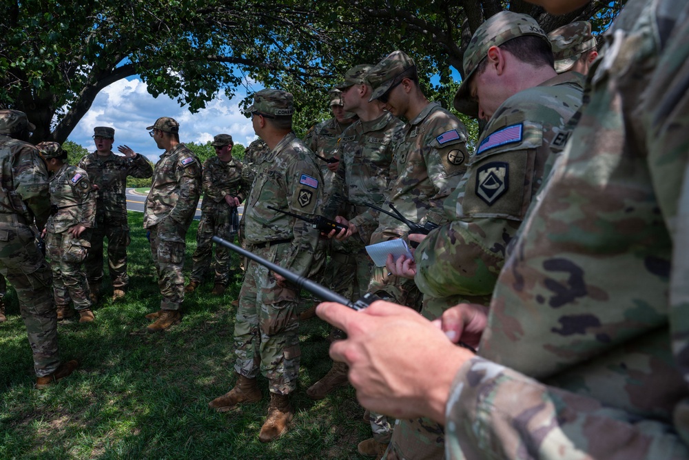 JTF-DC West Virginia National Guardsmen conduct radio etiquette training