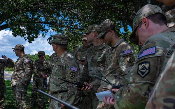 JTF-DC West Virginia National Guardsmen conduct radio etiquette training