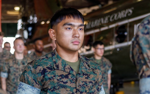 U.S. Marine Corps Cpl. Johnhaywar Ouano Meritoriously Promotes to Sgt.