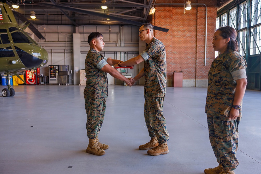 U.S. Marine Corps Cpl. Johnhaywar Ouano Meritoriously Promotes to Sgt.