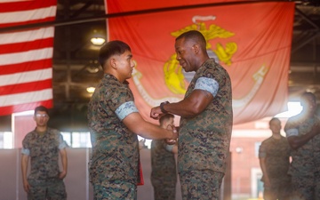 U.S. Marine Corps Cpl. Johnhaywar Ouano Meritoriously Promotes to Sgt.