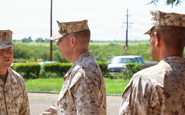Maj. Gen. Sullivan meets with JTF-SB Marines