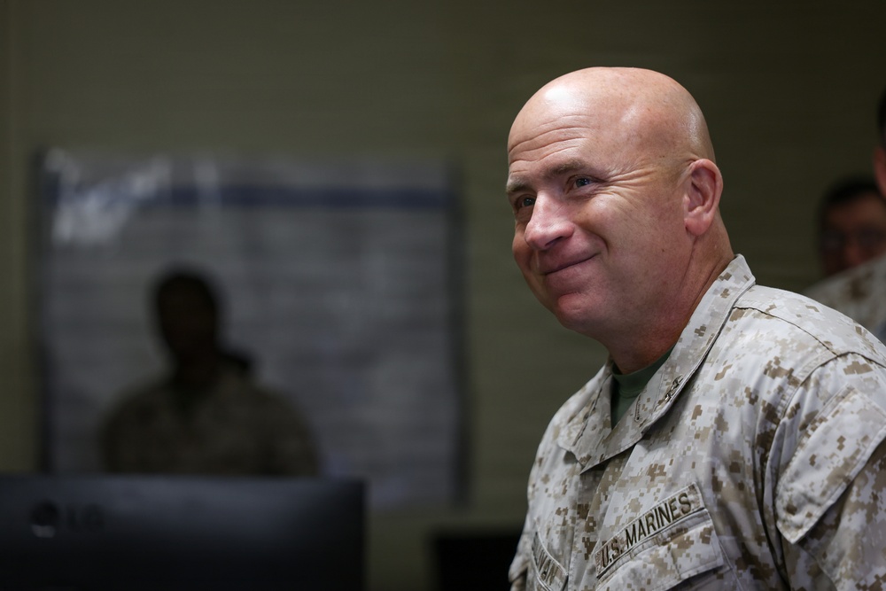 Maj. Gen. Sullivan meets with JTF-SB Marines