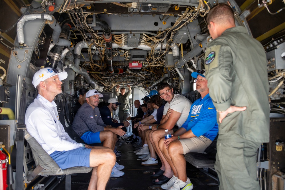 TOUCHDOWN!: LA Chargers visits MCAS Miramar