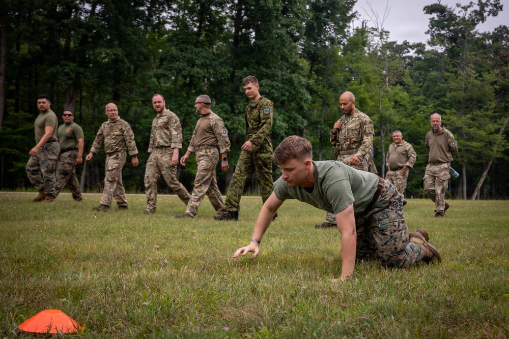 Northern Strike 26-2 | 4th Combat Readiness Regiment Marines and Partner Nations conduct the USMC Combat Fitness Test