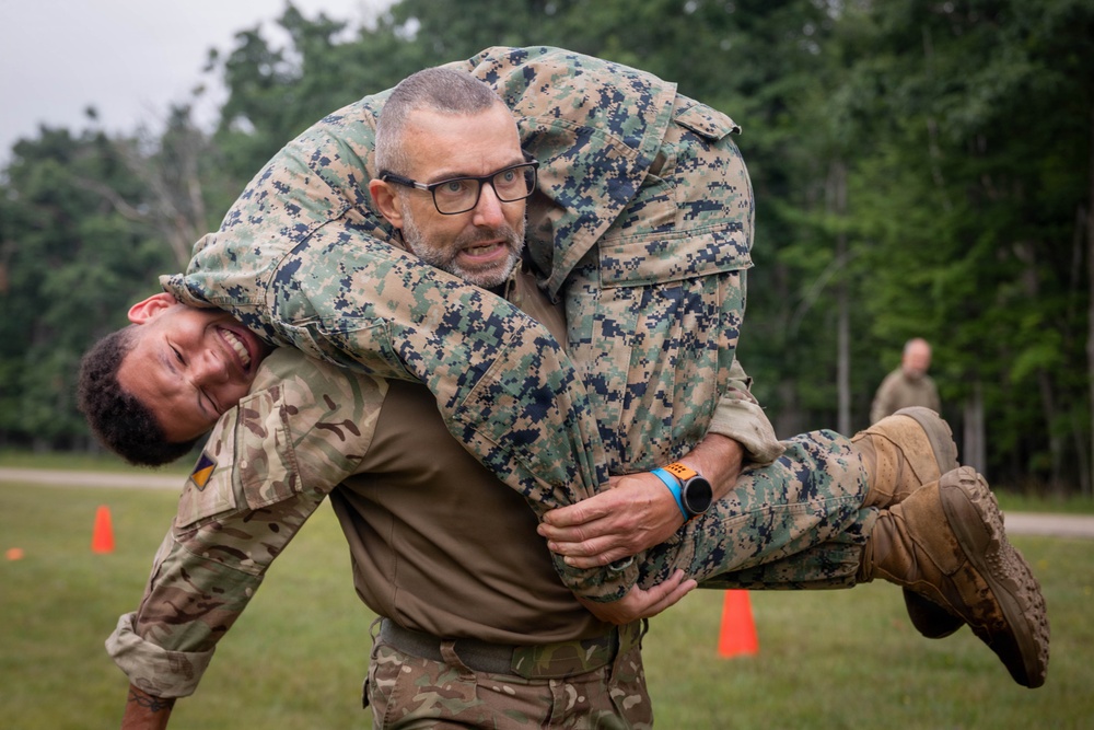 Northern Strike 26-2 | 4th Combat Readiness Regiment Marines and Partner Nations conduct the USMC Combat Fitness Test