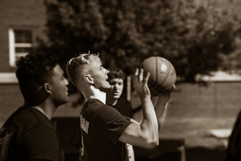 The Old Guard Fight to Command the Basketball Court During the Annual Legacy Week