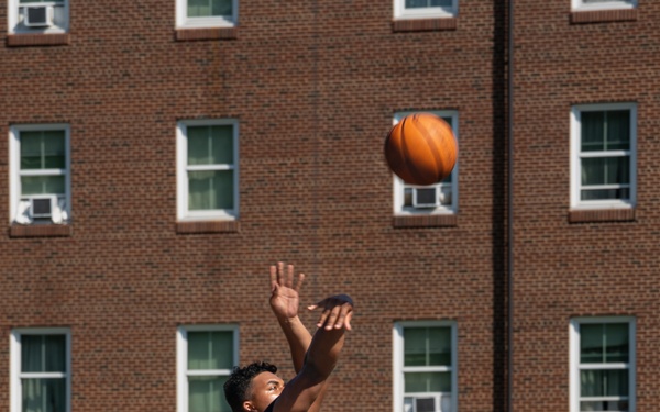 The Old Guard Fight to Command the Basketball Court During the Annual Legacy Week