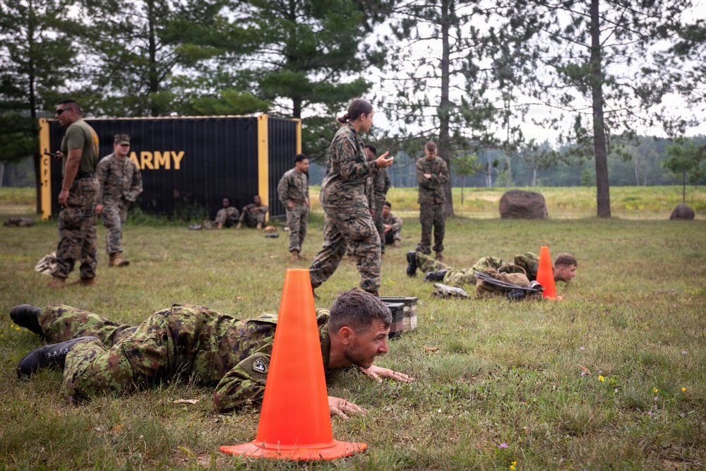 Northern Strike 26-2 | 4th Combat Readiness Regiment Marines and Partner Nations conduct the USMC Combat Fitness Test