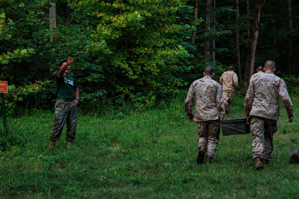 Lima Company conducts the Montford Point Challenge Course at OCS