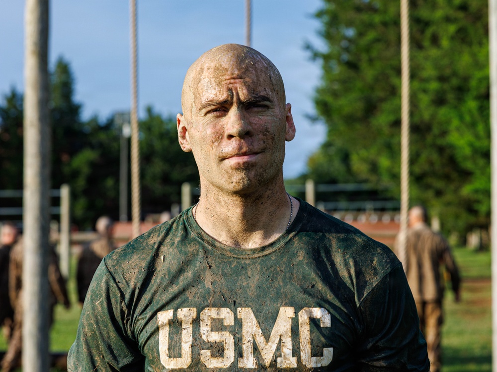 Lima Company conducts the Montford Point Challenge Course at OCS