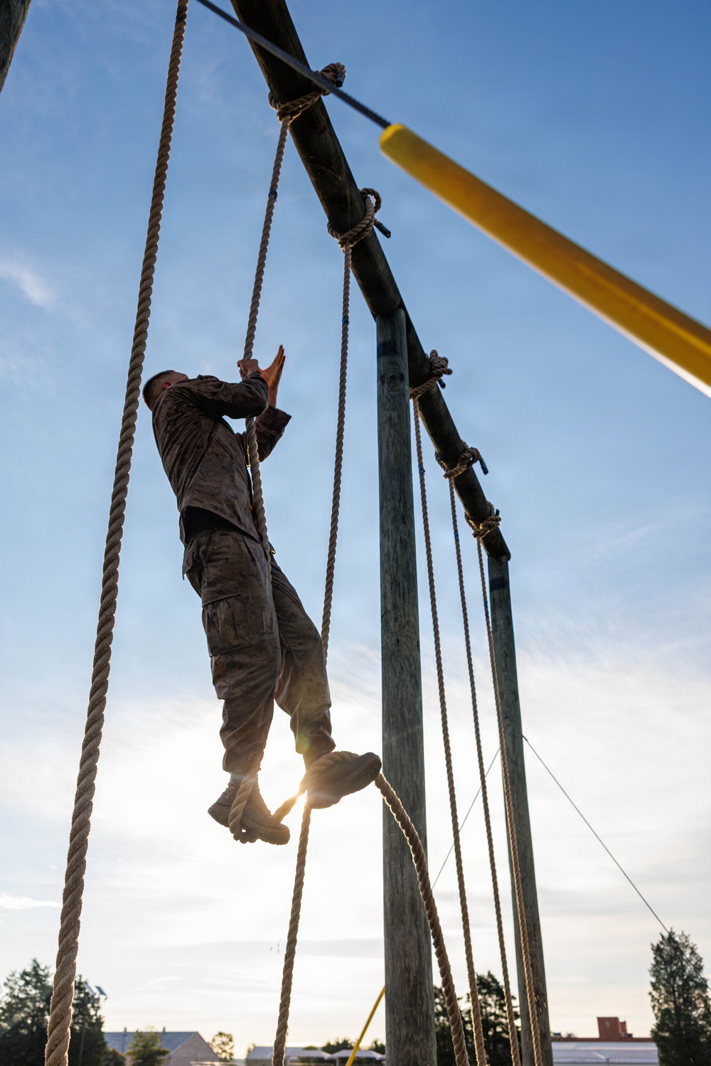 Lima Company conducts the Montford Point Challenge Course at OCS