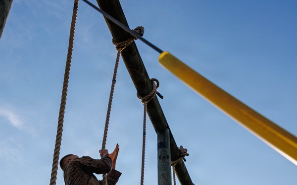 Lima Company conducts the Montford Point Challenge Course at OCS