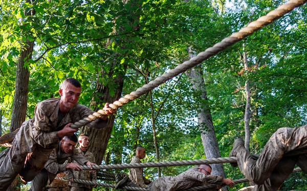 Lima Company conducts the Montford Point Challenge Course at OCS
