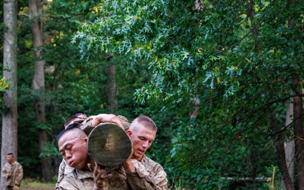 Lima Company conducts the Montford Point Challenge Course at OCS