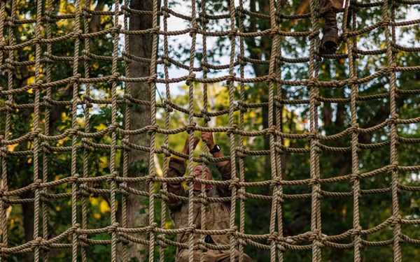 Lima Company conducts the Montford Point Challenge Course at OCS