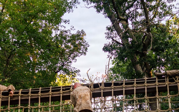 Lima Company conducts the Montford Point Challenge Course at OCS