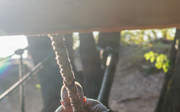 Lima Company conducts the Montford Point Challenge Course at OCS