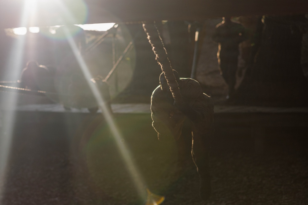 Lima Company conducts the Montford Point Challenge Course at OCS