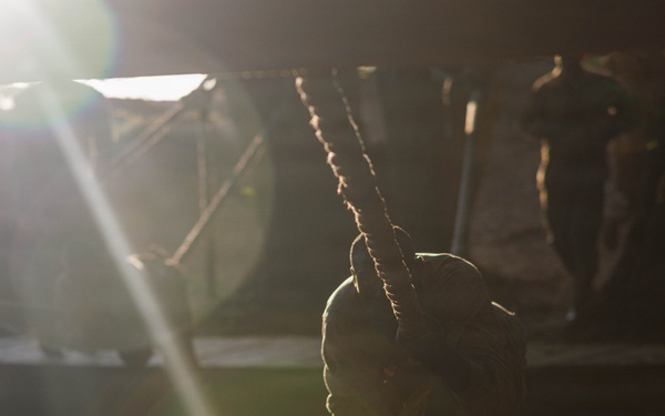 Lima Company conducts the Montford Point Challenge Course at OCS
