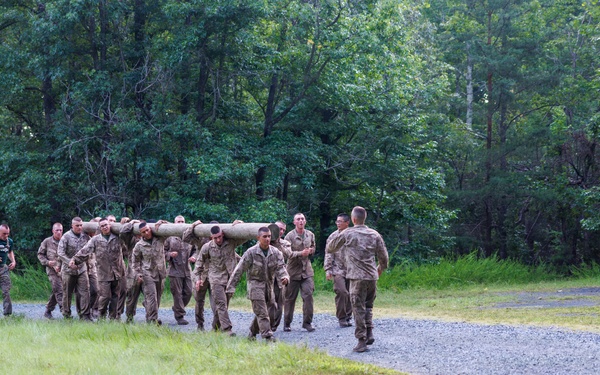 Lima Company conducts the Montford Point Challenge Course at OCS
