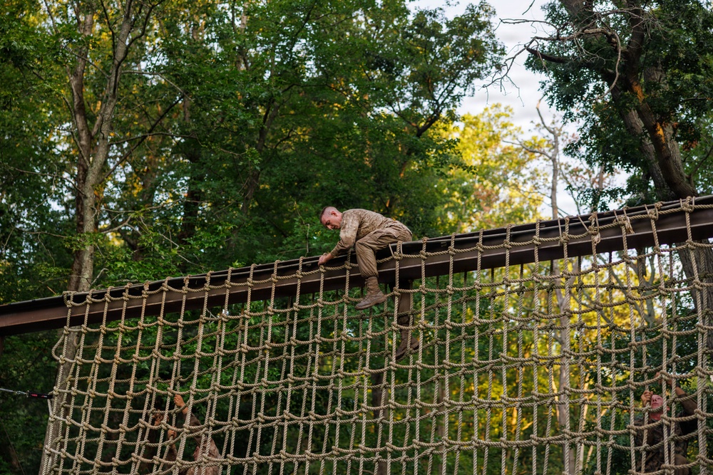 Lima Company conducts the Montford Point Challenge Course at OCS