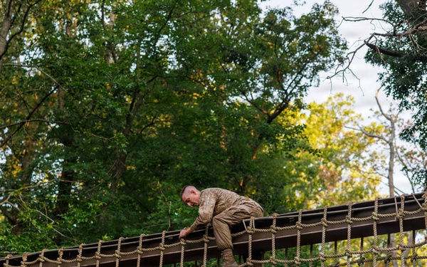 Lima Company conducts the Montford Point Challenge Course at OCS