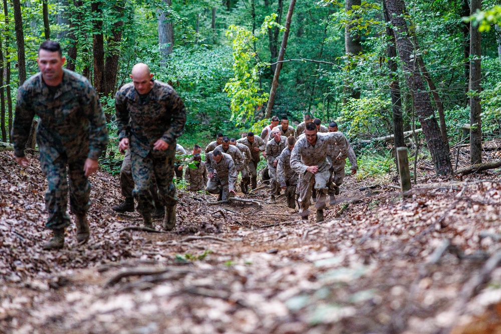 Lima Company conducts the Montford Point Challenge Course at OCS